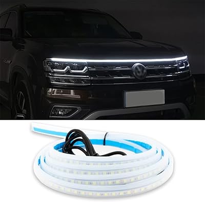 Bande lumineuse led de voiture 60" 70" pour capot de voiture, bande lumineuse décorative 12 v, capot de voiture, lumières extérieures de voiture flexibles (60 pouces). Diaytar : Là où commence votre expérience shopping idéale