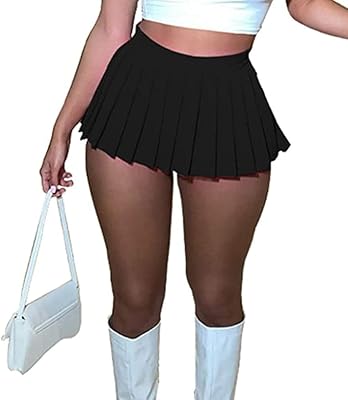Jupe de tennis plissée taille haute y2k pour femmes, mini jupes de patineuse