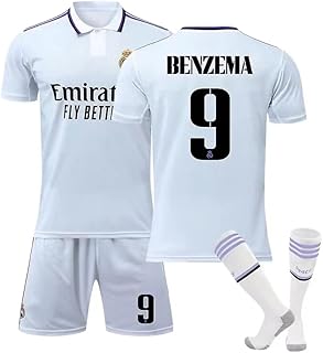 Kit de football du real madrid benzema #9, maillot de football, vêtements