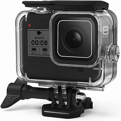 Boîtier étanche fitstill pour gopro hero 8, coque de protection sous-marine noire, boîtier