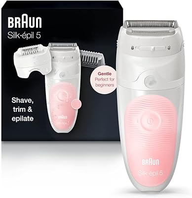 Braun silk-épil 5 5 620 épilateur pour femme, rasage et tondeuse, sans fil