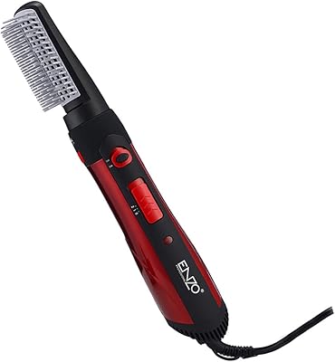 Lisseur et sèche-cheveux enzo avec 3 accessoires - en-503, lisseur, fer à coiffer