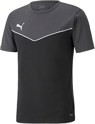 Maillot de football en jersey pour homme, bleu/noir