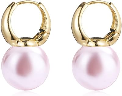 Boucles d'oreilles pendantes plaquées or 18 carats, boucles d'oreilles en or pour femmes