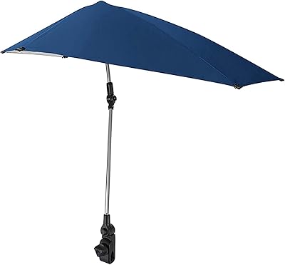 Faono parasol pliant portable pour chaise de plage, parapluie d'été réglable avec pince
