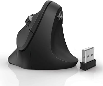 Souris ergonomique verticale sans fil hama 182699 "emw-500", 6 boutons, noire