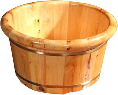 Seau de bain de pieds en bois, bassin de pédicure de 26 cm