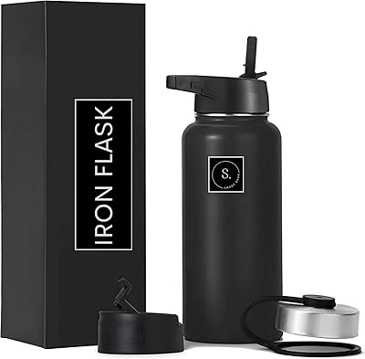 Bouteille d'eau de sport 40oz (1200ml) bouteilles en acier inoxydable pour hommes. Diaytar : Des offres irrésistibles chaque jour