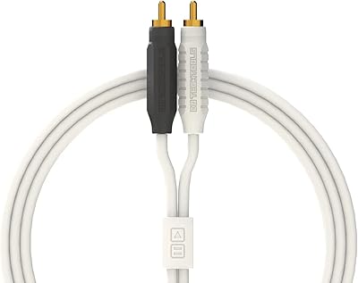 Câble audio dj tech tools 2.0 : 2 m rca vers rca (blanc)