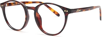 Lunettes liphu bloquant la lumière bleue pour femmes et hommes, verres ronds