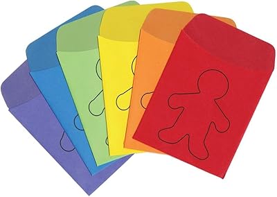 Pochettes de bibliothèque de produits hygloss, couleurs vives en forme de personne, 24 par paquet. Diaytar Sénégal : Diversité produits, unité de prix bas