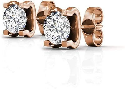 Cate & chloe clara bright boucles d'oreilles en or 18 carats avec cristaux