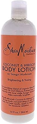 Lait corporel shea moisture à la noix de coco et à l'hibiscus