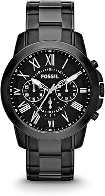 Montre pour homme chronographe à quartz en acier inoxydable fossil grant