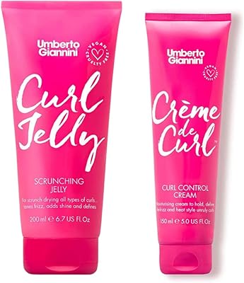 Umberto giannini jelly curl scrunching cream et de curl control cream pour cheveux bouclés ou ondulés, végétaliens et non testés sur les animaux, paquet de 2. Électroménager, mode, beauté... Diaytar a tout en stock