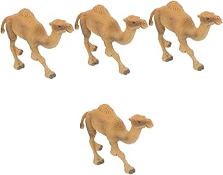 Modèle de chameau de simulation stuhad 4 pièces, modèles en plastique de figurines