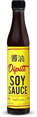 Sauce soja débit 60 g | épices pour tremper, mariner et cuisiner | certifié sans ogm | sans crème ni gluten | sans arômes artificiels | meilleure bouteille en verre. Diaytar : L'excellence du service, la douceur des prix