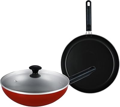 Ensemble d'ustensiles de cuisine prestige en aluminium rouge pr21060