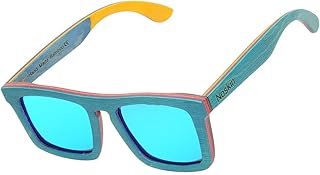 Lunettes de soleil polarisées surdimensionnées pour hommes, faites à la main, cadre