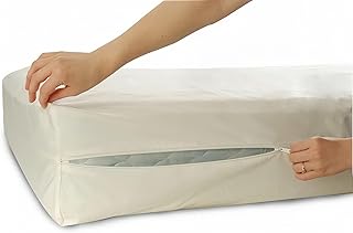 Protège-matelas allure en coton doux, résistant aux acariens et punaises de lit, 90