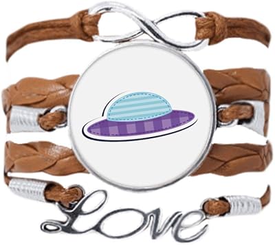 Univers et alien ufo art déco cadeau mode bracelet amour chaîne