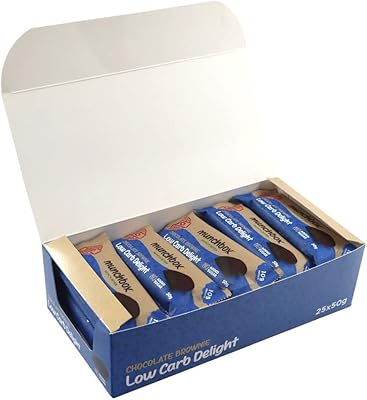 Barre de brownie au chocolat céto à faible teneur en glucides munch box