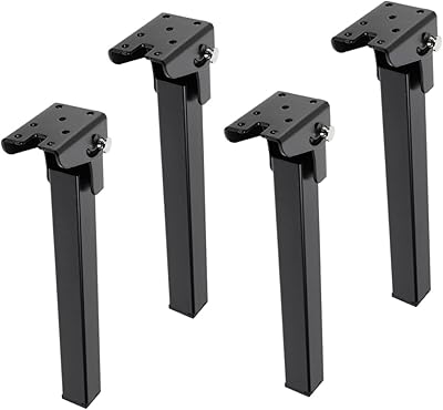 Base de table pliante wonky pieds pliants basse en métal réglables