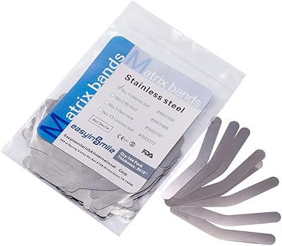 Ceintures orthodontiques en acier inoxydable easy in smile towelier matrix 0,04 mm 144