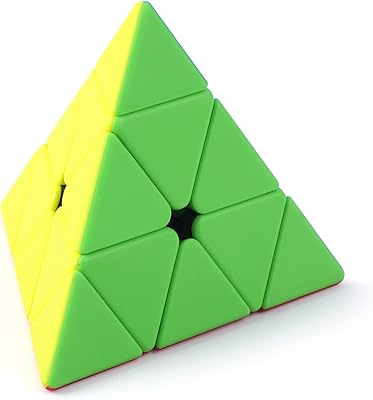 Cube de vitesse pyramide paiement cube sans autocollant 3×3×3 puzzle magique avec conception