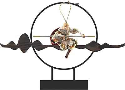 Statue du roi singe sun wukong du mythe chinois avec lumière led cadeau