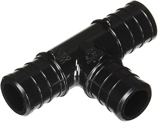 Shark bite up370a10 t-shirt en alliage poly pex 3/4" (paquet de 10), noir