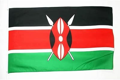 Drapeau du kenya 3" x 5" - drapeaux du kenya 90 x 150