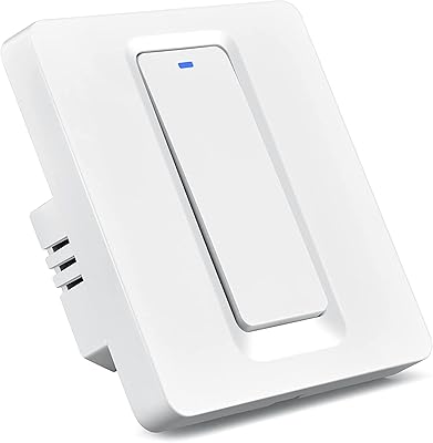 Interrupteur d'éclairage intelligent wifi, aucun fil neutre requis, interrupteur mural intelligent avec télécommande