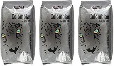 Café en grains colombien supremo kirkland signature 1,3 kg (paquet de 3)
