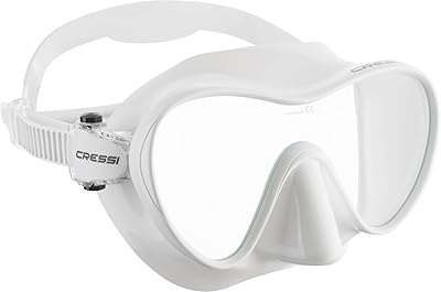 Masque cressi f1 de plongée et de snorkeling sans cadre unisexe pour adulte