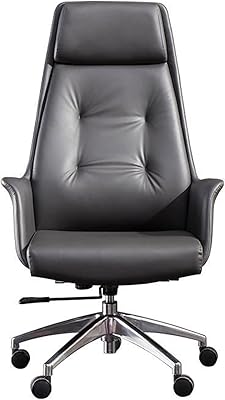 Chaises de bureau de direction haute smlzv, chaise de direction ergonomique en cuir
