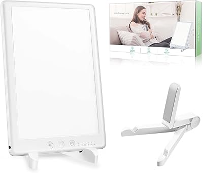 Lampe de luminothérapie, lumière de thérapie 10 000 lux sans uv, contrôle