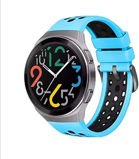 Bracelet en silicone souple dado avec boucle noire pour huawei watch