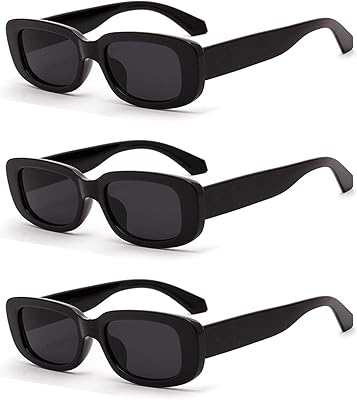 Lunettes de soleil rectangulaires classiques amzoya pour femmes et hommes petites lunettes carrées