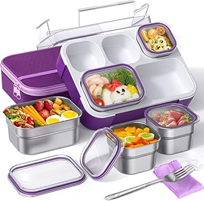 Boîte à bento isotherme jigero en acier inoxydable avec couverts et sac, capacité