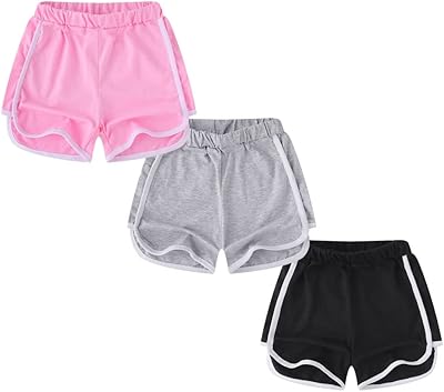 Ensemble short dauphin de sport actif pour fille composé de 3 pièces