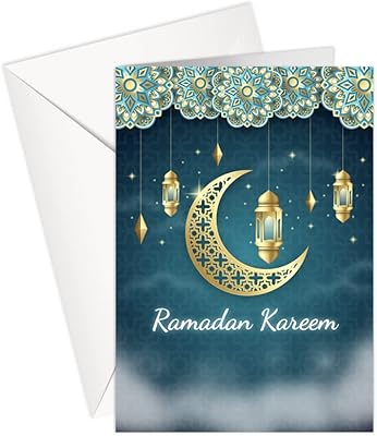 Carte de vœux - ramadan | ramadan kareem | partagez l'amour (standard a5)