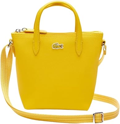 Petit sac fourre-tout en toile à fermeture éclair pour femme l.12.12, jaune, jaune
