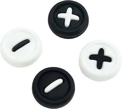 Geekshare lot de 4 coques de pouce en silicone pour boutons joycon, coque
