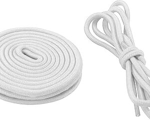 2 paires de lacets de sport ronds colorés pour baskets et chaussures décontractées, convient à tous les adultes et enfants (blanc), 2 paires, blanc. Shoppez futé, shoppez Diaytar Sénégal
