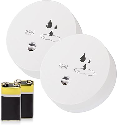 Détecteur de fuite d'eau, capteur de fuite d'eau sans fil 100 db