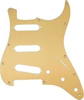 Musiclily pro pickguard stratocaster 11 trous en aluminium sss pour guitare électrique