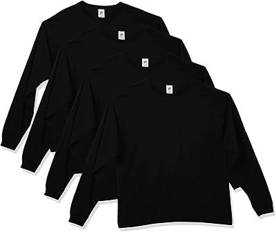 T-shirt à manches longues doux et confortable hanes pour hommes (paquet de 4)