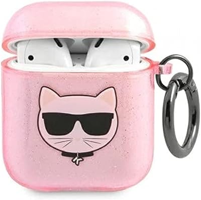 Coque en tpu pailletée karl lagerfeld pour apple airpods 1 2