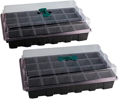 Yarno 2 ensembles de 24 cellules de culture de plantes, plateaux de germination